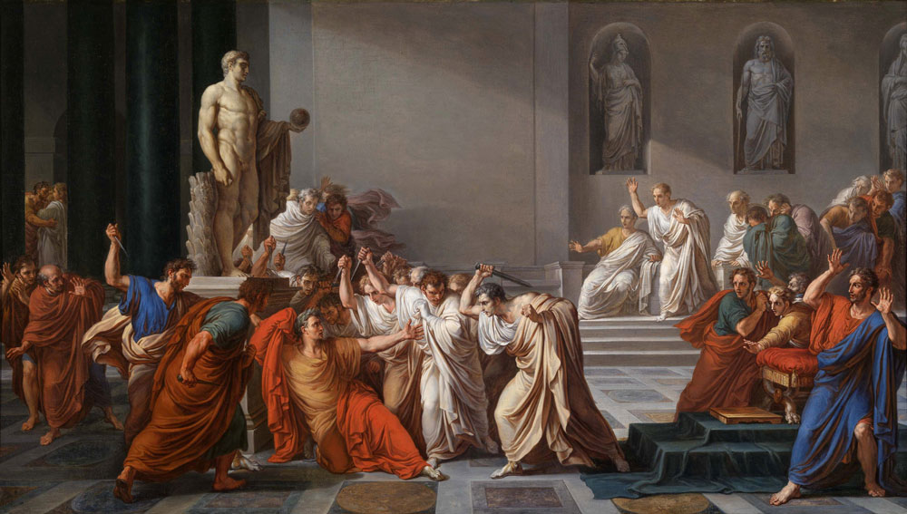 Śmierć Cezara. Obraz
